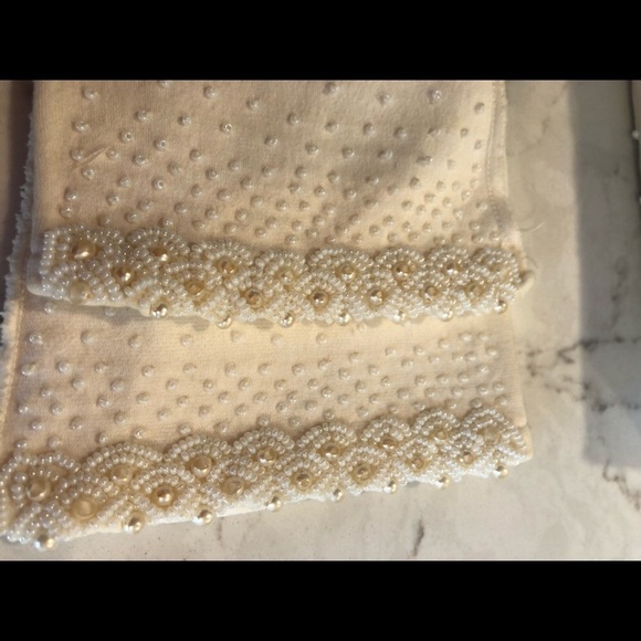 Vintage 1960s Hand Beaded Sequin Purse Clutch & Matching gloves Set - Picture 2 of 5